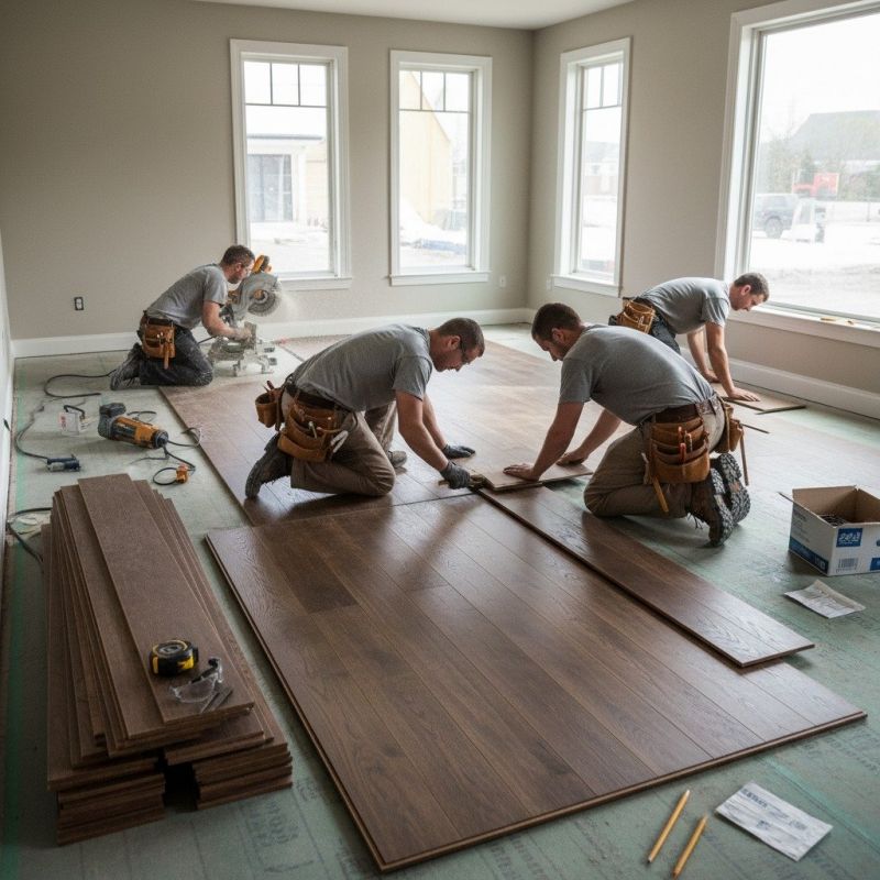 Hickory Floor Installation